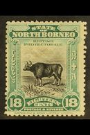 1909  18c Blue Green And Black Banteng, SG 175, Fine And Fresh Mint. Elusive Stamp. For More Images, Please Visit Http:/ - Borneo Del Nord (...-1963)