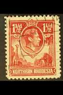 1938  KGVI Definitive 1½d Carmine-red With "Tick Bird" Flaw, SG 29b, Fine Used, The Variety Clearly Visible. For More Im - Rhodesia Del Nord (...-1963)