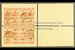 1948  (8 Apr) 4½a Registered Stationery Envelope With "PAKISTAN" Nasik Overprint (26¼ X 3mm), On Reverse A Spectacular F - Pakistán