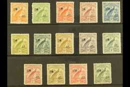 1931  Air "Air Mail" Overprints Complete Set, SG 163/76, Fine Mint, £1 Is Never Hinged, Fresh. (14 Stamps) For More Imag - Papua Nuova Guinea