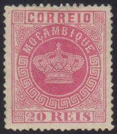 MOZAMBIQUE  1885 20r Rose, Perf 13½,  Afinsa 11, An Unused (regummed) Example Of This Rare Stamp With Good Centering, Wi - Altri & Non Classificati