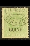 PORTUGUESE GUINEA  1881-84 50r Green, Type II Opt, Perf 13½, SG 24, Fine Cds Used Complete With Apex Photo Certificate F - Altri & Non Classificati