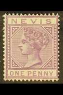 1882  1d Lilac-mauve, SG 26, Fine Mint. For More Images, Please Visit Http://www.sandafayre.com/itemdetails.aspx?s=61477 - St.Christopher-Nevis-Anguilla (...-1980)