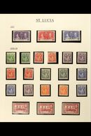 1937-52 KGVI MINT COLLECTION  Presented In Mounts On Pages, Highly Complete For This Reign With Only 3 Stamps Missing (1 - St.Lucia (...-1978)