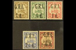 1914  "G.R.I." Surcharges Set To 2½d On 20pf (SG 101/04), Plus 6d On 50pf (SG 108), Fine Fresh Mint. (5 Stamps) For More - Samoa