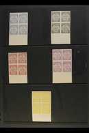 TRANSVAAL ENSCHEDE REPRINTS  1884 Vurtheim Issue, 1d Value In ELEVEN IMPERFORATE BLOCKS OF FOUR, Each In A DIFFERENT COL - Unclassified