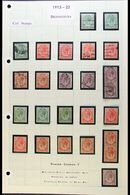 1913-24 COIL STAMPS  KING'S HEADS COILS - FINE MINT & USED COLLECTION - Good Lot That Includes All Values Mint & Used Pl - Unclassified