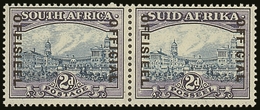 OFFICIAL  1939 2d Blue And Violet , 20mm Between Lines Of Overprint, SG O23, Superb Never Hinged Mint Horizontal Pair. S - Non Classificati