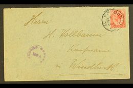 1919  (25 Mar) Cover To Windhoek Bearing South Africa 1d KGV Tied By Fine "OUTJO" Cds; Alongside Violet Circular "PASSED - Africa Del Sud-Ovest (1923-1990)