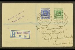 ANGLO-FRENCH OCCUPATION  1915 (10 Oct) Registered Censored Cover To London, Bearing 1915 ½d & 2½d Opts (SG H34 & H37) Ti - Other & Unclassified