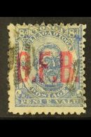 OFFICIAL  1893 8d Ultramarine "G.F.B." Overprint, SG O4, Used. For More Images, Please Visit Http://www.sandafayre.com/i - Tonga (...-1970)