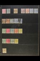 1879-96 COLLECTION  With 1879 1d Mint O.g., 5s With Cleaned Manuscript Cancel, 1883 2½d On 6d Mint, 1882-84 ½d, 1d And 2 - Trindad & Tobago (...-1961)
