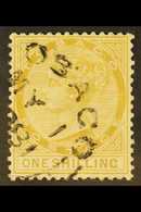 1880  1s Yellow-ochre, SG 12, Fine Used With Fully Dated "Tobago" Cds Cancel, Fresh. For More Images, Please Visit Http: - Trindad & Tobago (...-1961)