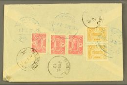 USED IN IRAQ  1913 Cover Addressed In Arabic To Yazd (Persia), Bearing On Reverse 1913 5pa Pair & 20pa (x3 Inc Pair) Tie - Altri & Non Classificati