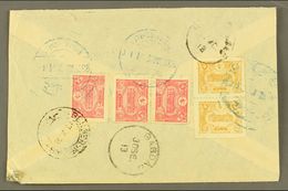 USED IN IRAQ  1913 Cover Addressed In Arabic To Yazd (Persia), Bearing On Reverse 1913 5pa Pair & 20pa (x3 Inc Pair) Tie - Other & Unclassified