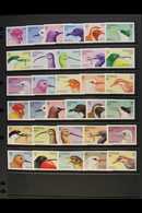 1988  Birds Set Complete (SG 502/17) Both As An IMPERFORATE PROOF SET And Also A PERFORATED SET WITH MISSING COLOURS, Al - Tuvalu