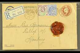 1907 (JULY) REGISTERED ENVELOPE TO GERMANY  Bearing 1½d And 2½d Tied By Very Fine "GRESHAM HOUSE / E.C.) Cds's, And With - Unclassified