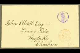 ROYAL HOUSEHOLD COVER  1903 (26 JUN) Stampless Envelope To Cheshire Showing Fine "ERVII" Cypher In Violet With "OFFICIAL - Unclassified