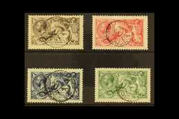 1913  Seahorses Waterlow Printing Set, SG 400/403, Very Fine Used. Each Stamp With Choice Single- Ring Cds, Great Colour - Non Classificati