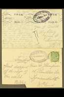 1916-18 CENSOR POSTCARDS.  Two Picture Postcards, One Bearing ½d Stamp With Dumb Cancel, Other With FPO 8 Machine Cancel - Unclassified