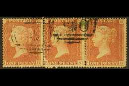 RUSSIA - CRIMEA  GB 1855 1d Red- Brown Perf 16, Wmk Small Crown Reconstructed STRIP OF THREE Cancelled By "Star Between  - Altri & Non Classificati