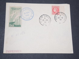 FRANCE - Vignette De La Fête De L 'Aviation à Dax En 1946 Sur Enveloppe Avec Oblitération - L 14385 - Lettres & Documents