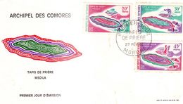 ARCHIPEL COMORES - FDC Tapis De Prières - 27.02.1969 - COMOROS - KOMOREN - Briefe U. Dokumente