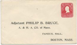 ENTIER POSTAL PRIVE ADJUTANT PHILIP B. BRUCE - 1901-20