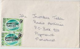 Postal History Cover: Dominica Overprinted Fish Stamps On Cover - Fishes