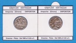 GRECIA ANTIGUA  AMPURIAS  (GIRONA)  EMPORITON  DRACMA Réplica En Plata SC/UNC  Réplica  T-DL-11.436 - Imitationen, Nachahmungen