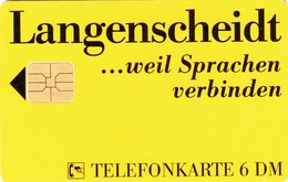 GERMANY - Langenscheidt – Tel-e-phone , O 0194a-08/93 , 3.000 Tirage ,used - O-Series : Séries Client