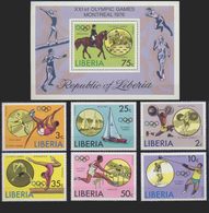 --- 1976 - LIBERIA - Yvert : 706 / 711** + BF 79** - Michel : 990 / 995** + Block 80** - Liberia