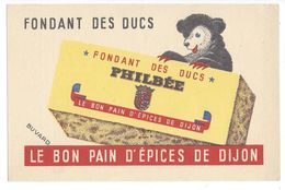 B9 - Buvard Fondant Des Ducs Philbée Le Bon Pain D'épices Dijon Ours - Pain D'épices