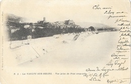 La Voulte-sur-Rhône (Ardèche) - Vue Prise Du Pont Suspendu - Edition J. Brun Et Cie, Carte Dos Simple - La Voulte-sur-Rhône