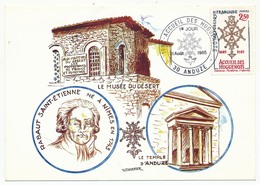 CARTE MAXIMUM - Accueil Des Huguenots - ANDUZE 1985 - 1980-1989