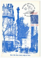 Carte Maximum - 2,20 Liberté Centenaire De La Statue De La Liberté - COLMAR AIR SHOW 1986 - 1980-1989