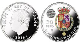 ESPAGNE SPAIN SPANIEN ESPAÑA 2018 50 ANIV KING REY FEIPE VI 30 EUROS PLATA SIVER ARGENT SC UNC - Sets Sin Usar &  Sets De Prueba