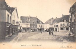 28-ILLIERS- LA PLACE DU MARCHE - Illiers-Combray