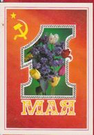 1 MAY TULIPS RUSSIA POSTAL STATIONERY - Covers & Documents