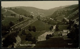 RB 1200 -  Early Real Photo Postcard - Buildings Monsal Dale Derbyshire - Peak District - Derbyshire