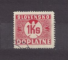 Slovakia Slowakei 1940 Gest ⊙ Mi 20 Sc J 20 Postage Due. Portomarken. SLOVENSKO. - Oblitérés