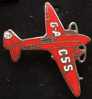 AVION ROUGE N°34 - RED PLANE - MILITAIRE - G-A - CSS   -            (ROSE) - Airplanes