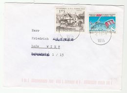 2001 AUSTRIA COVER  Stamps UPU GLIDING PARACHUTING  PARASKI Aviation Parachute Sport Glider - Parachutting