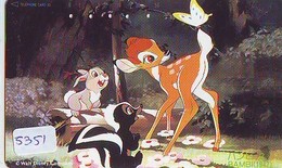 Télécarte JAPON * DISNEY * 110-139342 * BAMBI  (6241) Japan Phonecard * FILM * CINEMA - Disney