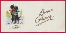 CPA CPSM Carte Mignonnette "BONNE ANNEE" * Couple De Chats Noirs * Chat Noir Cat Cats - Nieuwjaar