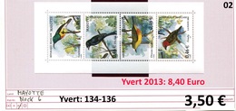 Mayotte 2002 - Michel Block 6 / Yvert 134-137 - ** Mnh Neuf Postfris - - Blocs-feuillets