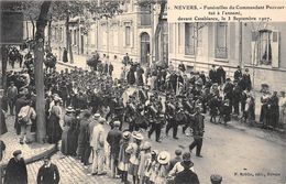 58-NEVERS- FUNERAILLES DU COMMANDANT PROVOST TUE A L'ENNEMI, DEVANT CASABLANCA 1907 - Nevers