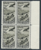 1934 EMISSIONI GENERALI POSTA AEREA DUCA DEGLI ABRUZZI QUARTINA MNH ** - I40-8 - Emissioni Generali