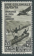 1934 EMISSIONI GENERALI POSTA AEREA DUCA DEGLI ABRUZZI MNH ** - I37 - Emissioni Generali