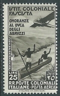 1934 EMISSIONI GENERALI POSTA AEREA DUCA DEGLI ABRUZZI MNH ** - I37-4 - Emissioni Generali